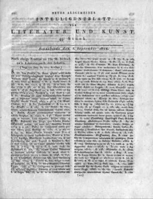 Noch einige Zusätze zu Hn. M. Schulze's Literaturgesch. der Schulen.