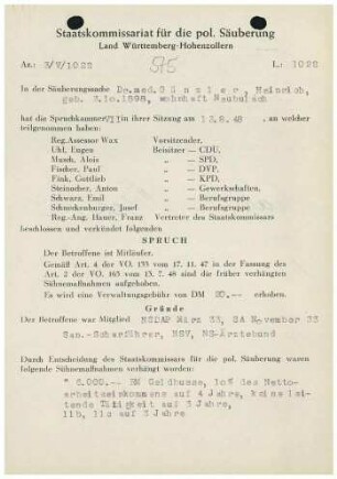 Günzler, Heinrich, Dr. med.