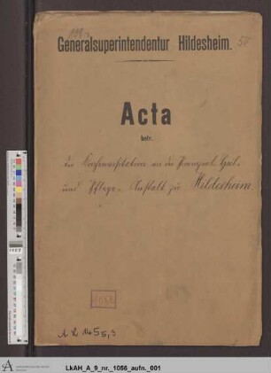 Hildesheim (Heil- und Pflegeanstalt): Visitationsakten
