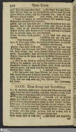 XXXIII. Vom Creutz und Anfechtung