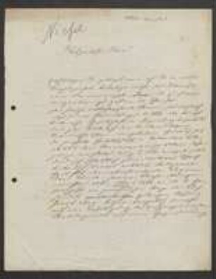 Brief von Gustav Niessl an Unbekannt