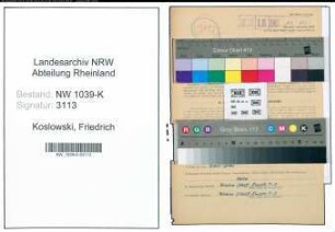 Entnazifizierung Friedrich Koslowski , geb. 22.11.1899 ()