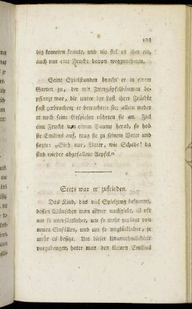 Stets war er zufrieden. - Sehnsucht nach Emilius.