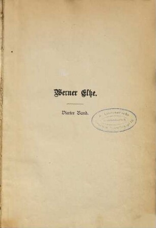 Werner Eltze : Roman von E. Juncker, 4