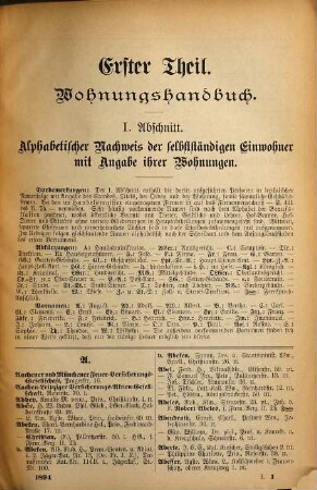 Wohnungs- und Geschäfts-Handbuch der königlichen Residenz- und Hauptstadt Dresden : für das Jahr ..., 1894 = Ausg. 40