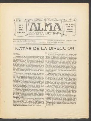 Notas de la dirección