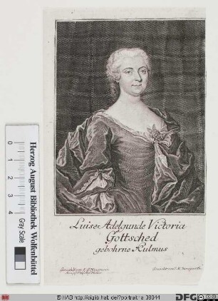 Bildnis Luise Adelgunde Victoria Gottsched, geb. Kulmus