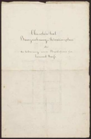 Rueß, Emanuel Einbau einer Wasch- und Backstube