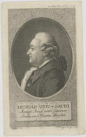 Bildnis des Leopold Otto v. Gaudi