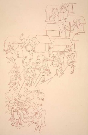Chichen Itza, Upper Temple of the Jaguars, Mural Painting (CHN: Mrl., Str. 2D1)