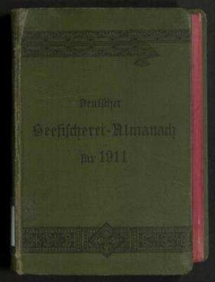 Deutscher Seefischerei-Almanach für 1911.