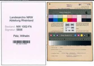 Entnazifizierung Wilhelm Pelz, geb. 28.10.1896 (Kaufm.Angest.)