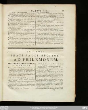 Epistola Beati Pauli Apostoli Ad Philemonem.