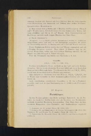 XV. Kapitel. Purinkörper.
