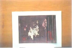 Kosmisches. Tusche, Bleistift, Pinsel, Wasserfarben, Feder, Deckweiß; 22,7 x 30,3 cm (1948; H. Rose)