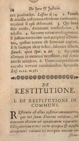 De restitutione.