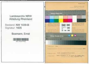 Entnazifizierung Ernst Bosmann , geb. 26.01.1892 (Angestellter)