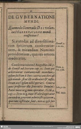 De Gubernatione Mundi