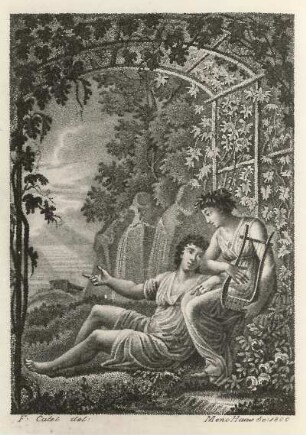 Haas, Meno, nach Catel, Franz: Die Sinne. Kupferstich, 1800. Illustration Seite 49 in: Karl Müchlers Gedichte. Band 2. Berlin 1801