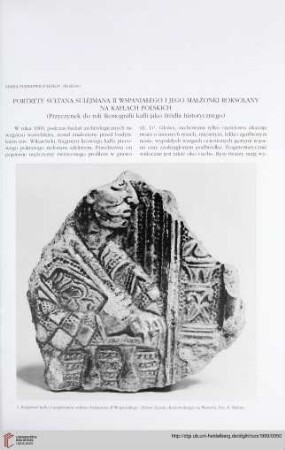 17: Portrety sułtana Sulejmana II Wspaniałego i jego małżonki Roksolany na kaflach polskich : (Przyczynek do roli ikonografii kafli jako źródła historycznego)