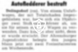 Autofledderer bestraft