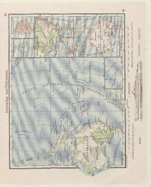 Australien und Polynesien, Mangarewa Insel, Hawaii, Südost-Australien, Sydney, Australien, Politisch