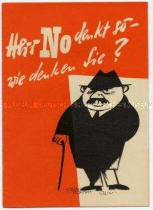Wahlkampfschrift der Nationalen Front zu den Gemeinde- und Kreistagswahlen