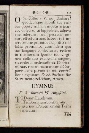 Hymnus S. S. Ambrosii et Augustini.