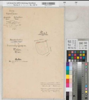 Weslarn (Bad Sassendorf), Separation Weslarn, Bl. 9 Brouillonkarte I Gabrechten Flur 1