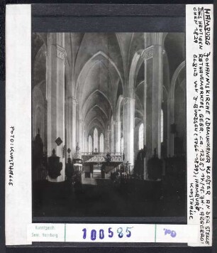 Hamburg, Johanniskirche (Dominikanerkloster an der Stelle des heutigen Rathausmarktes): abgebrochen 1829. Gemälde von J. Bundsen. Hamburg, Kunsthalle