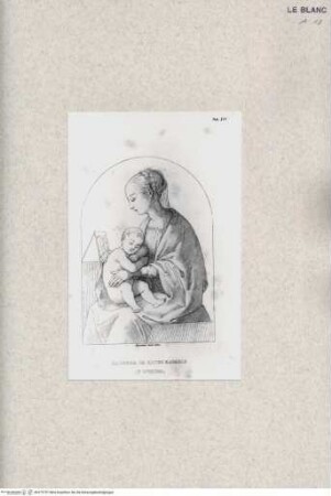 Rafael von Urbino und sein Vater Giovanni SantiTeil 4. Nachträge: mit 5 Abbildungen.Madonna im Hause Rafaels in Urbino; (Taf. XIV) - J. D. Passavant, Rafael von Urbino