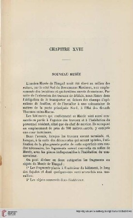 Chapitre XVIII: Nouveau muse