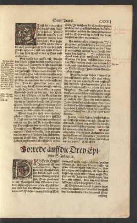 Vorrede auff die Drey Episteln S. Johannis.