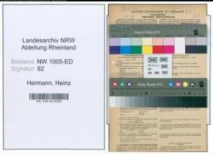Entnazifizierung Heinz Hermann , geb. 06.10.1919 (Pressefotograf)
