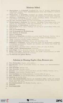 Moderne Möbel (Nr. 116-135a)