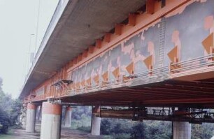 Rheinbrücke, Sanierg. Vorlandbrücke, Mainz-Weisenau