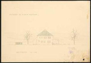 Gasthof, Werbellinsee: Ansicht Westseite M 1:100