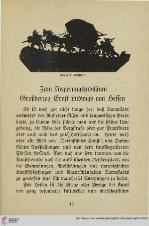 Zum Regierungsjubiläum Großherzog Ernst Ludwigs von Hessen