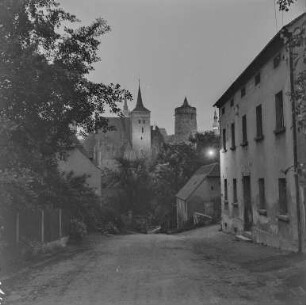 Bautzen am Abend : Bautzen. Stadtansicht mit Michaeliskirche und Alter Wasserkunst