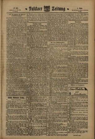 Zweite Ausgabe vom Freitag, den 06. Mai 1910.