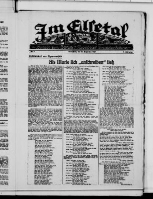 Im Elsetal. 1931-1938
