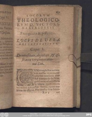 Locus De Vera Dei Invocatione.