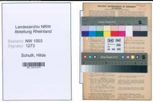 Entnazifizierung Hilde Schuth , geb. 08.06.1909 (Geschaeftsfuehrerin)