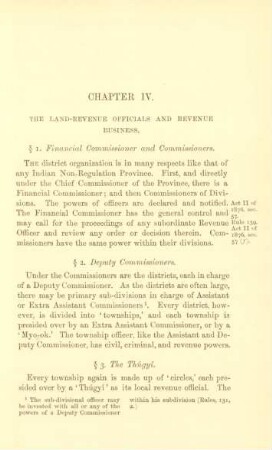 Chapter IV. The land-revenue officials and revenue business