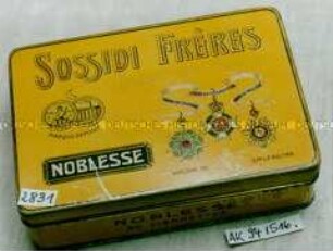 Blechdose für 50 Stück Zigaretten "SOSSIDI FRERES NOBLESSE"
