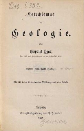 Katechismus der Geologie