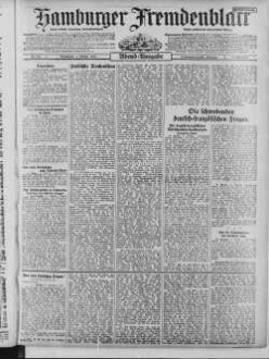 Hamburger Fremdenblatt, Abendausgabe