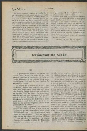 Crónicas de viaje