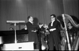 Donaueschingen: Donaueschinger Musiktage; Pierre Boulez und Luciano Berio (Italien)