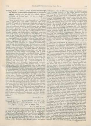 713-716 [Rezension] Wiegand , Friedrich, Dogmengeschichte der alten Kirche